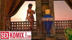 Порно комикс 3Д Арабская ночь. Люсиль.