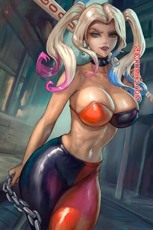 Порно комикс Batman. Харли узнает. Harley Finds Out. Blimax.