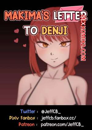Порно комикс Chainsaw Man. Письмо Макимы Денжи. Makimas Letter to Denji. JeffCB.