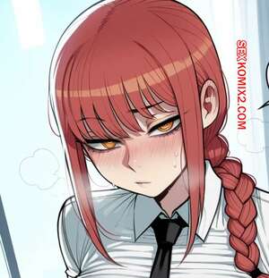 Порно комикс аниме Человек бензопила. Контроль разума Макимы. Makima Mind Control. 11 22.