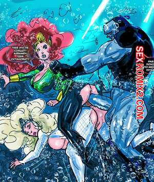 Порно комикс Лига справедливости. Темные глубины. Dark Depths. SuperPoser.