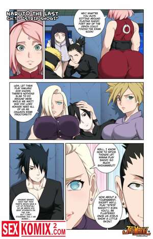 Порно комикс Наруто. Шоге на последнее раздевание. Jay Marvel. Английский.