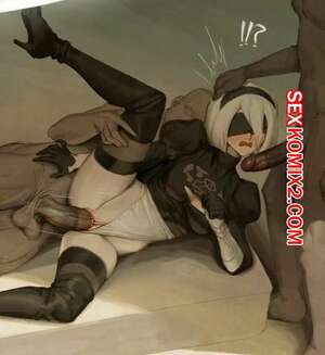 Порно комикс Nier Automata. У 2В потекло масло. 2B has an oil leak. Wjs07