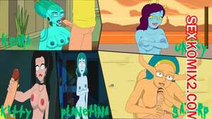 Порно комикс Рик и Морти. Путь домой. Часть 5. ЮНИТИ, КИРА, КИТТИ, ГАЗОРП И ПЛАНЕТИНА