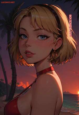 Порно комикс Rita Loud on the Beach. LowFireStudios
