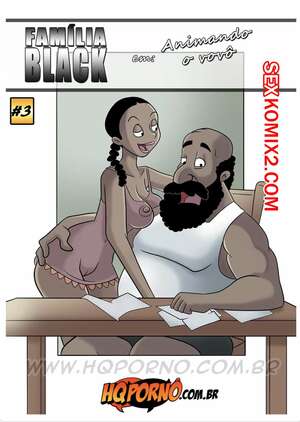 Порно комикс Семейка черных. Часть 3. Анимационный дедушка. Familia Black. HQporno