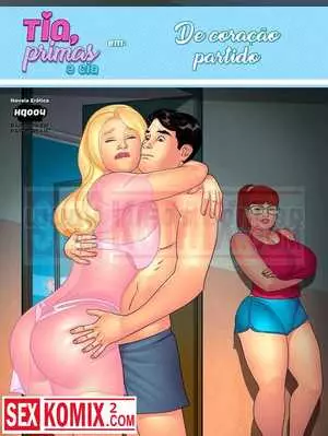 Порно комикс Тетя, кузины и племянник. Часть 4. Разбитое сердце.