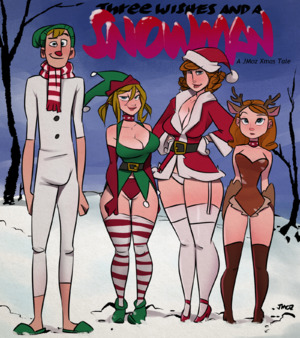 Порно комикс Три желания и снеговик. Three Wishes and a Snowman. Jmoz